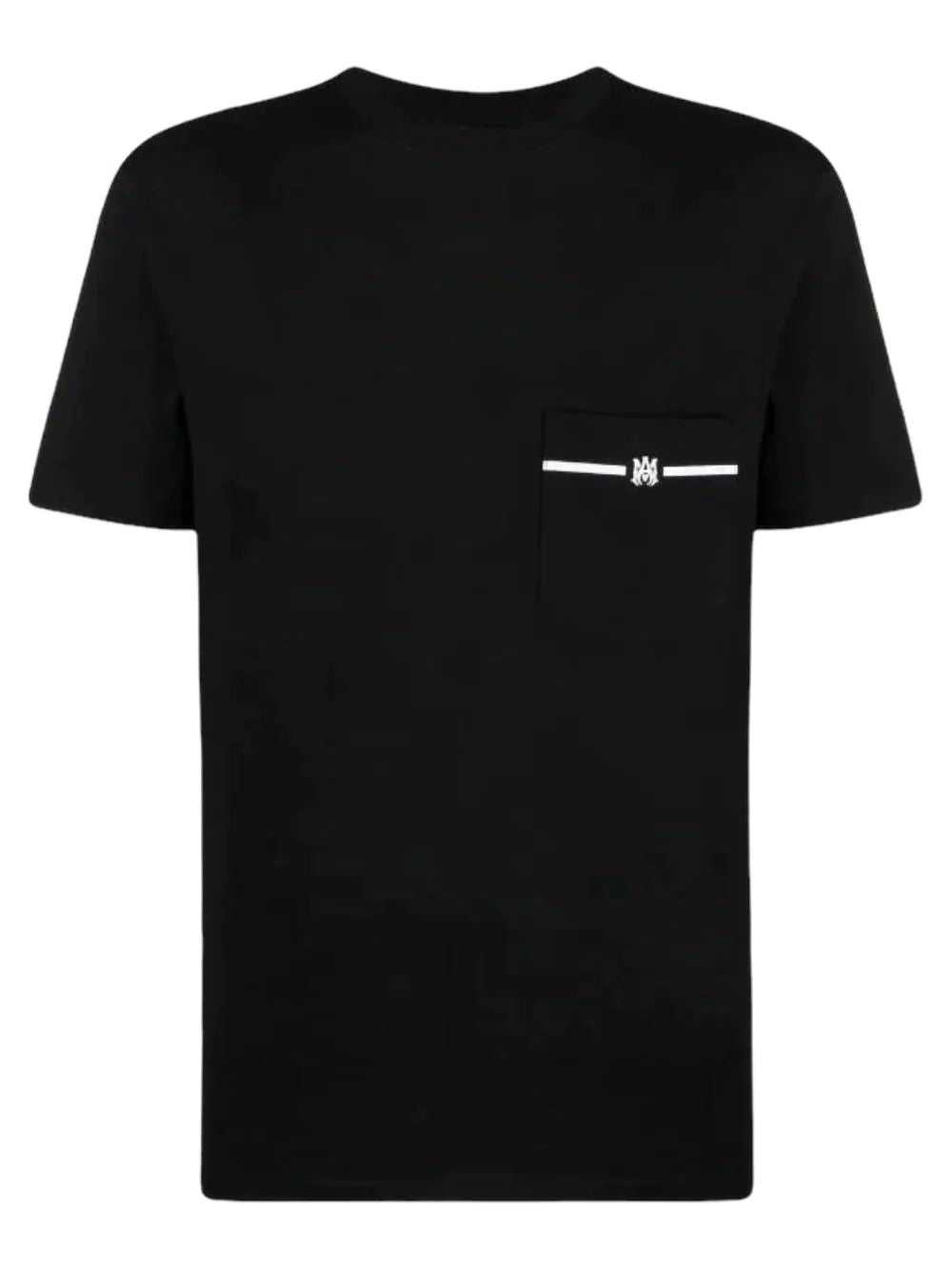 Amiri Amiri Pocket Logo Tee Black - Size: S T-Shirts | Shop From The Mirage