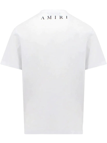 Amiri Amiri Pocket Logo Tee White - Size: S T-Shirts | Shop From The Mirage