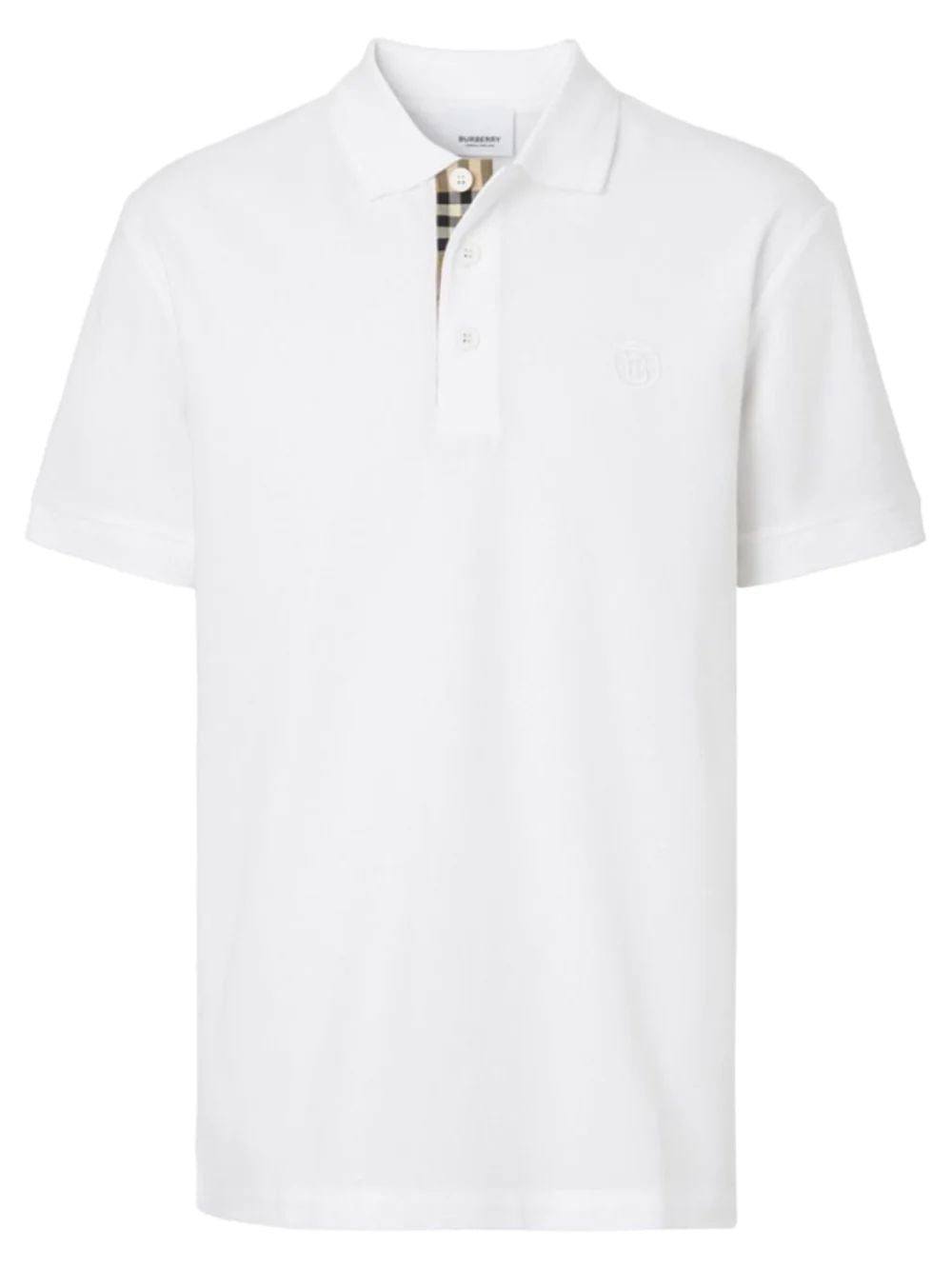Burberry Burberry Monogram Polo Tee White - Size: S T-Shirts | Shop From The Mirage