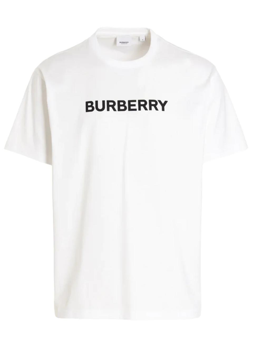 Burberry Harriston Tee White (Oversized Fit)