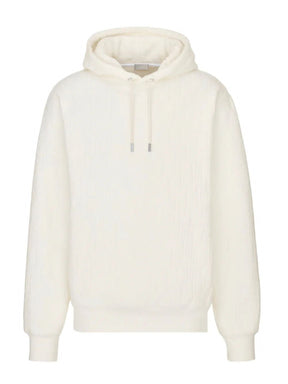 Dior Oblique Hoodie White Relaxed Fit