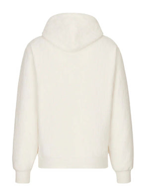 Dior Oblique Hoodie White Relaxed Fit