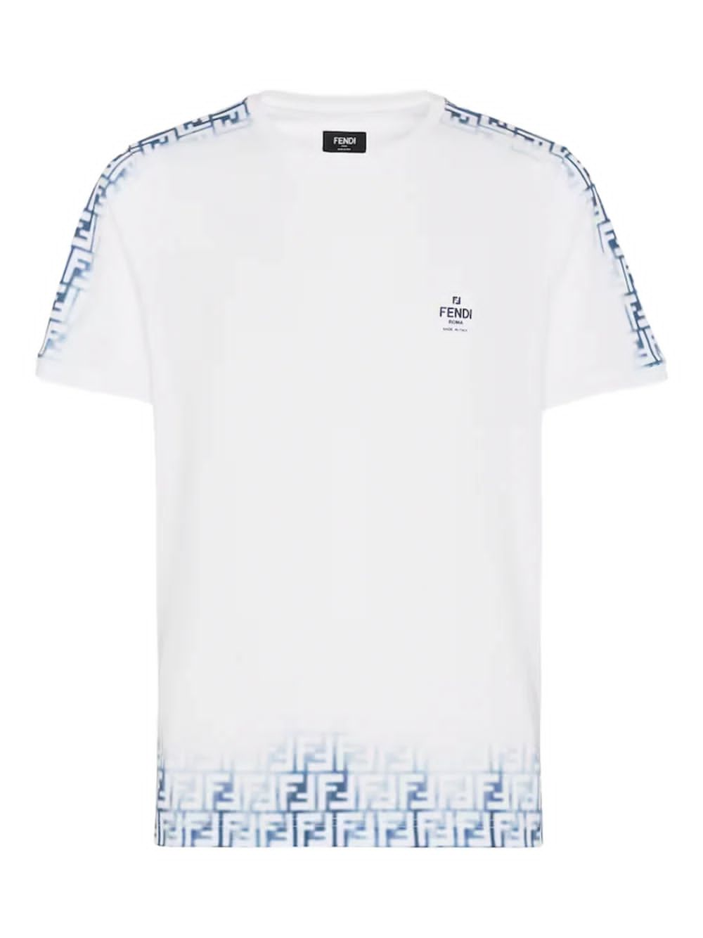 Fendi FF Monogram Faded Print Avio Tee