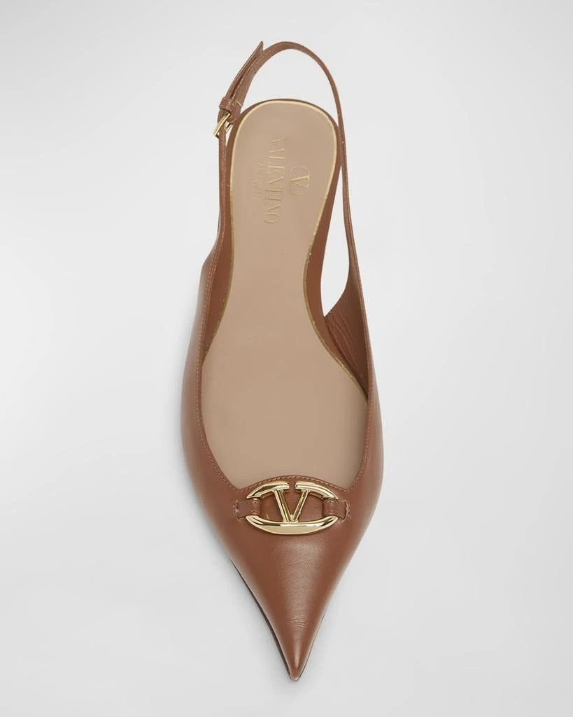 The VLogo Slingback Ballerina Flats – Tobacco