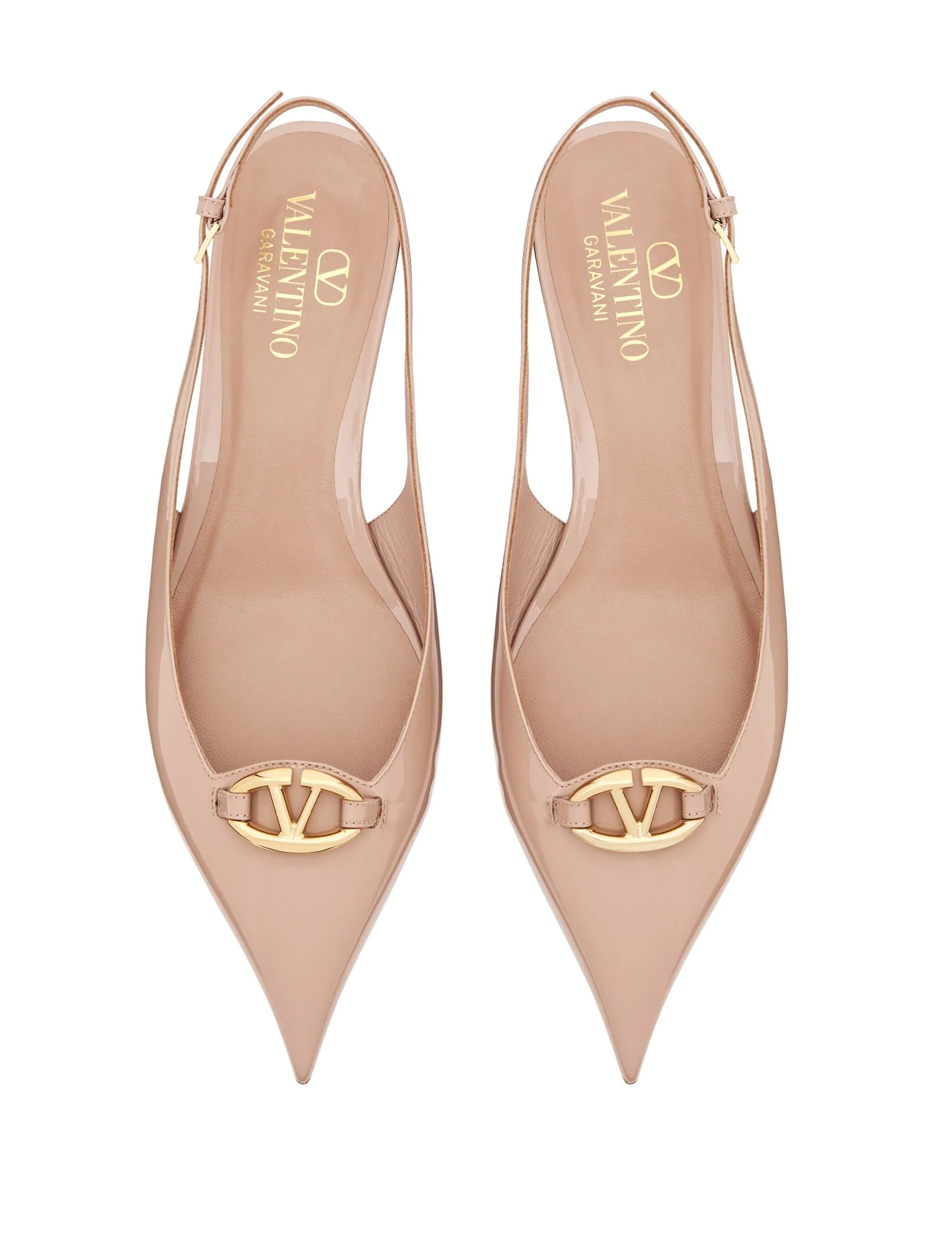 The VLogo Slingback Ballerina Flats – Tobacco