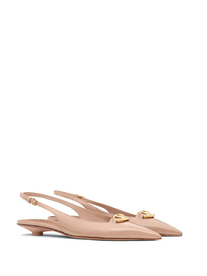 The VLogo Slingback Ballerina Flats – Tobacco