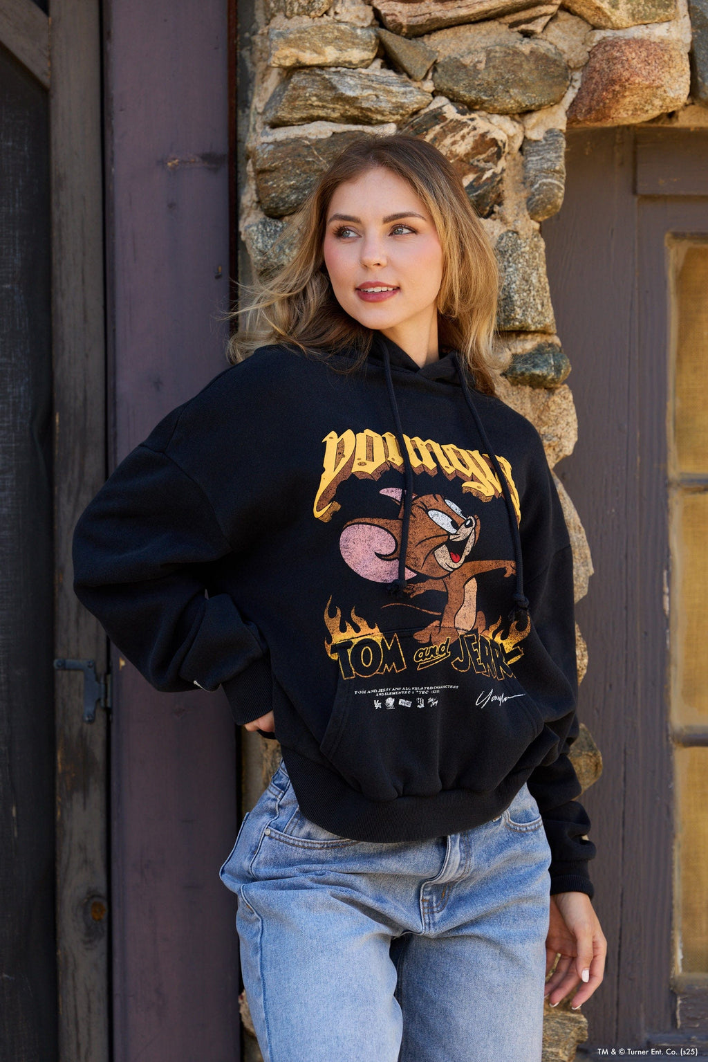 W528 Tom & Jerry Oversized Hoodie