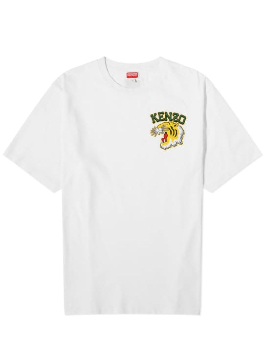 Kenzo Tiger Varsity Tshirt White - Size: S T-Shirts | Shop From The Mirage