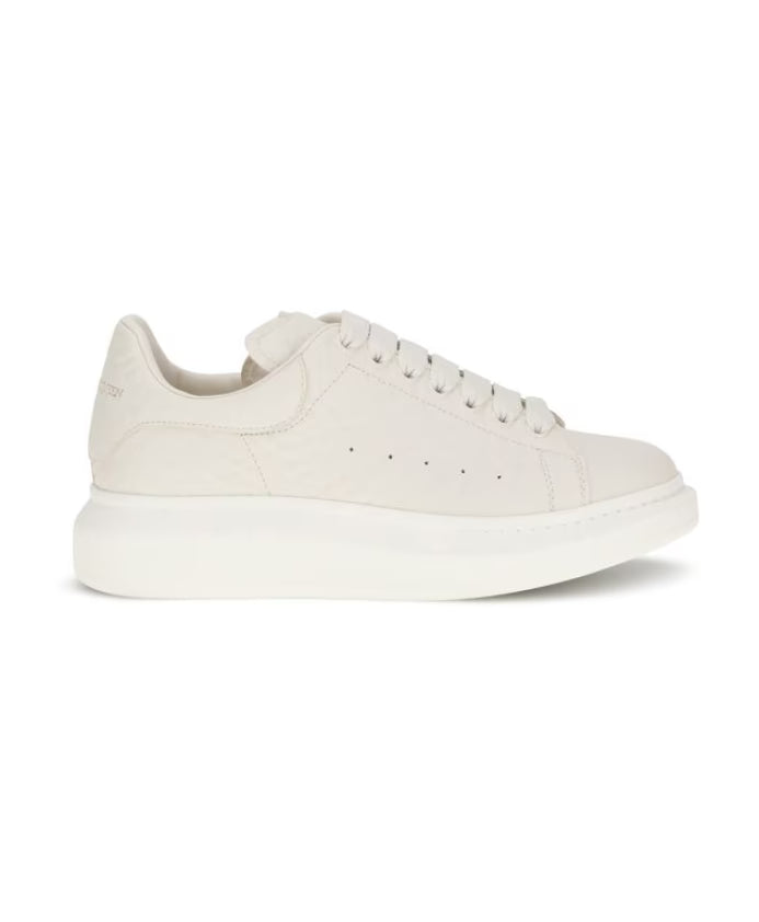 Leather Sneakers with Platform Sole