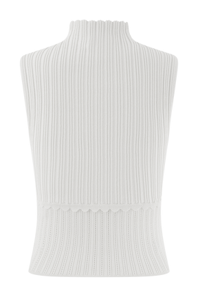 Indy Pointelle Knit Top - Ivory