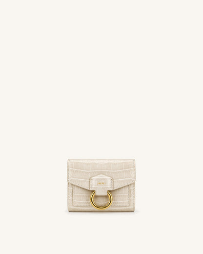 Stella Wallet - Burgundy Grained Vegan Leather