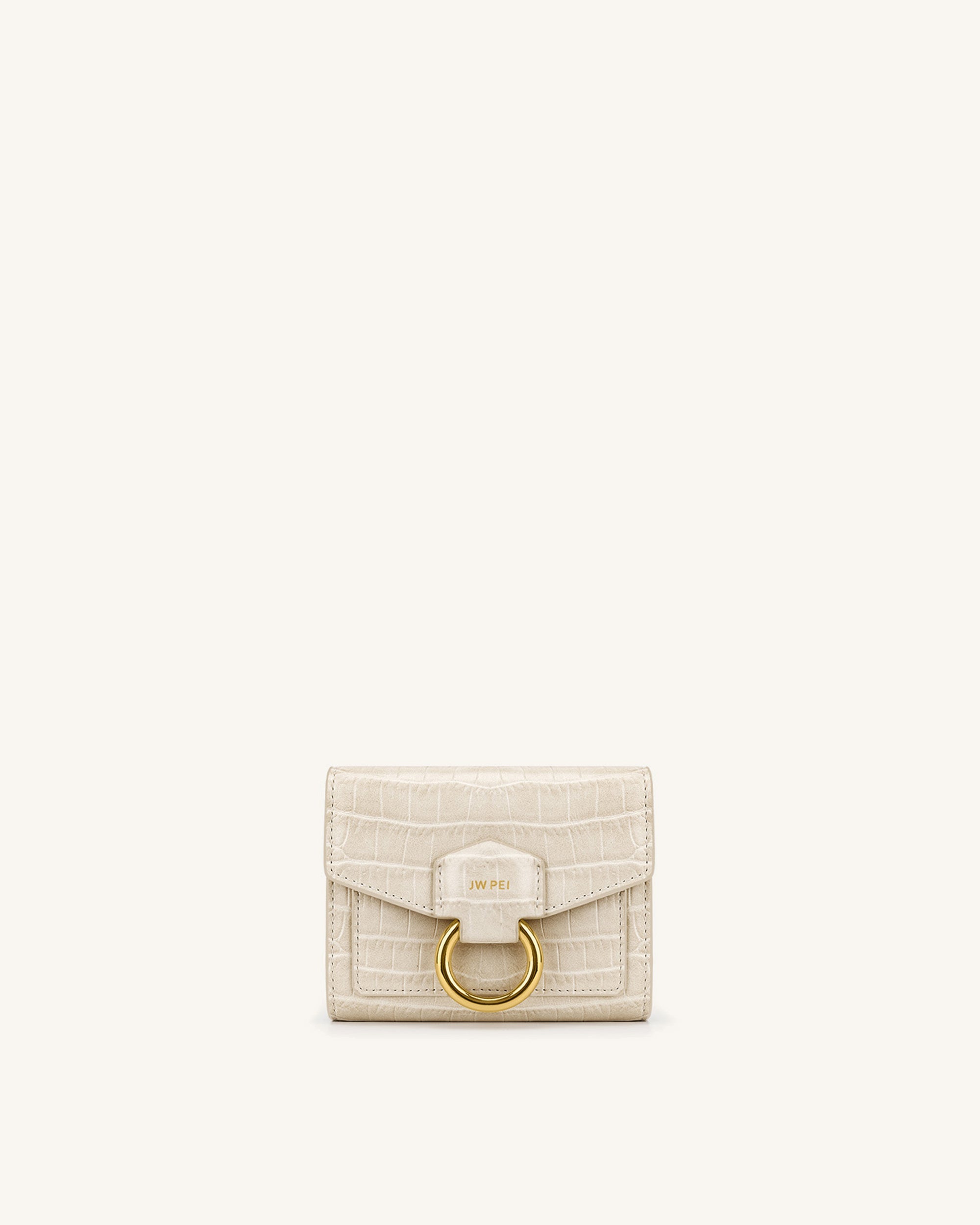 Stella Wallet - Black Grained Vegan Leather