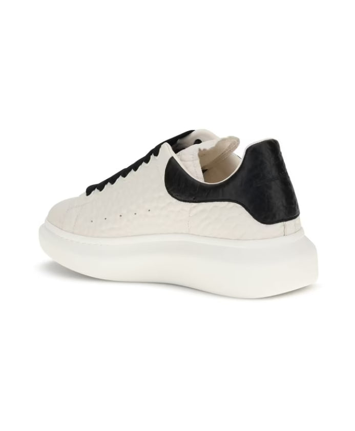 Leather Sneakers with Platform Sole