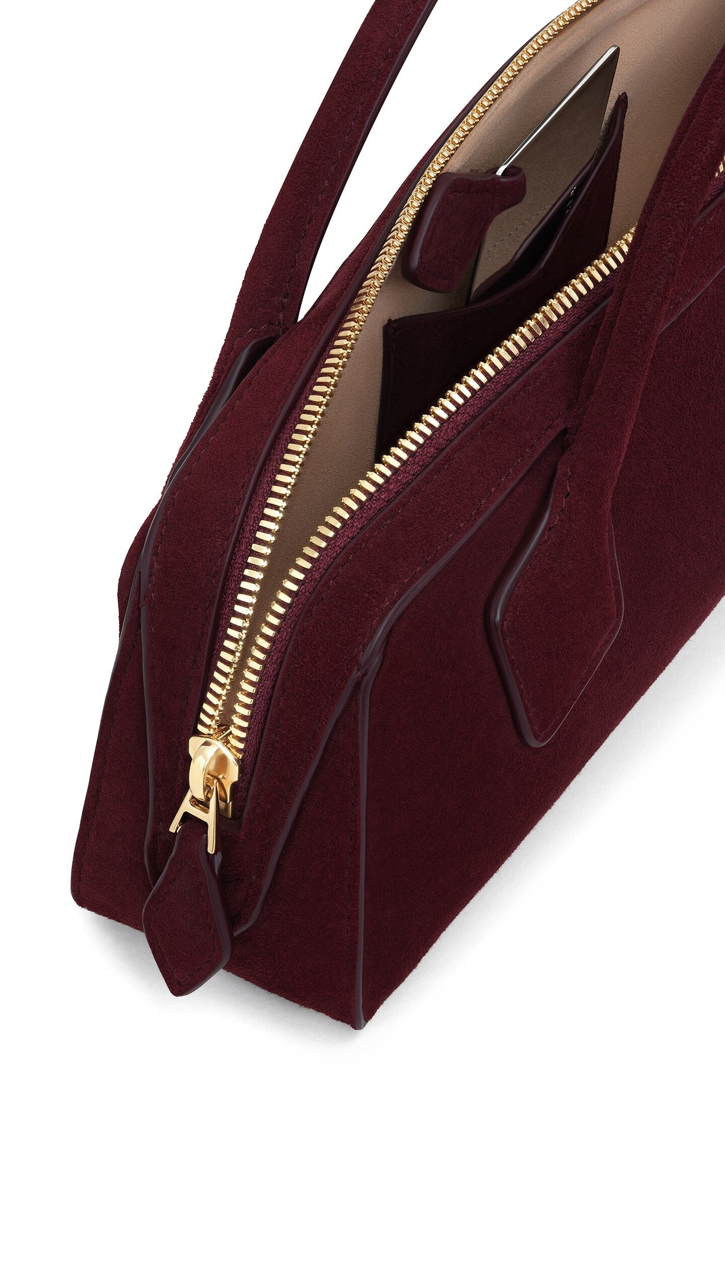 LE TECKEL CLUTCH IN SUEDE