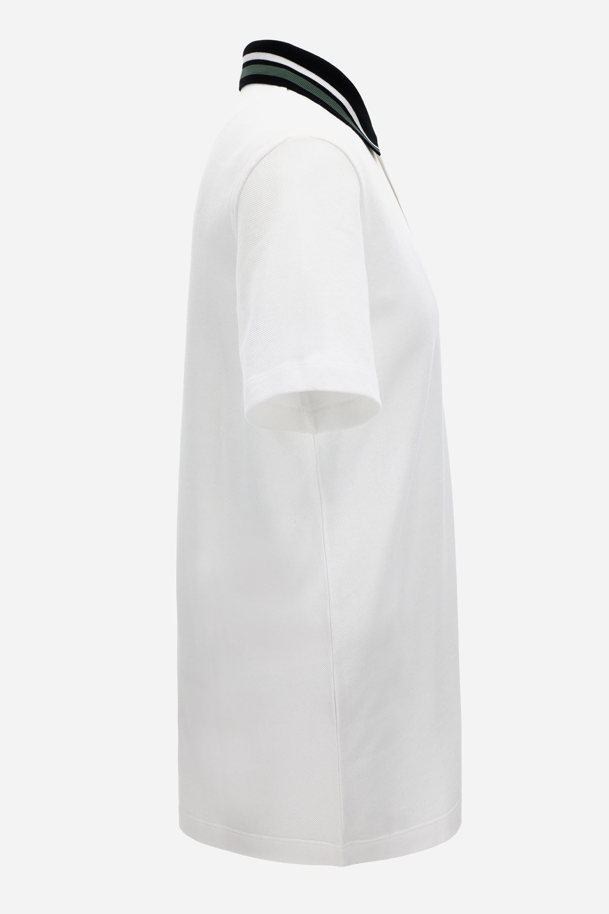 Versace Milano Embroidery Polo In Cotton Piquet