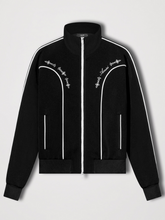 AMIRI JOHNNY TRACK JACKET VELOUR BLACK