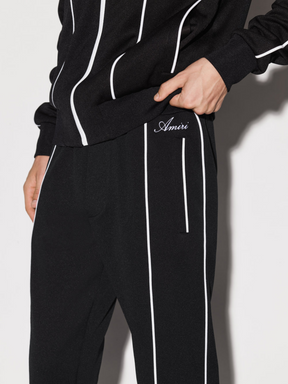 AMIRI JOHNNY TRACK FLARE PANTS BLACK