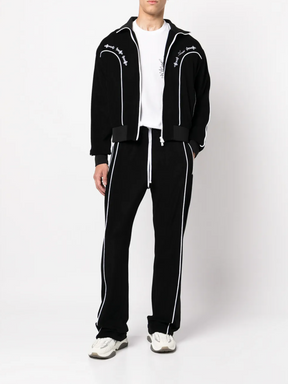 AMIRI JOHNNY TRACK FLARE PANTS BLACK