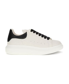Leather Sneakers with Platform Sole
