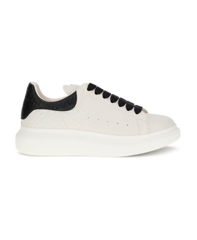 Leather Sneakers with Platform Sole