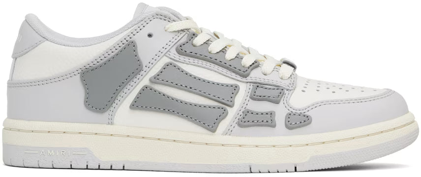 AMIRI Gray & White Skel Top Low Sneakers