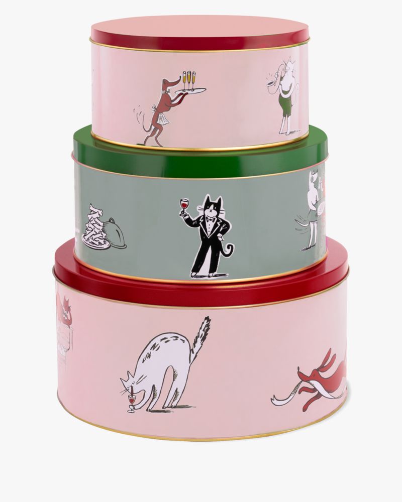 Holiday Party Cookie Tin Set
