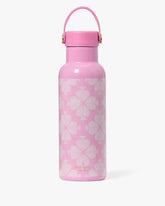 Kate Spade New York Stainless Steel Water Bottle – Pink Clover Print