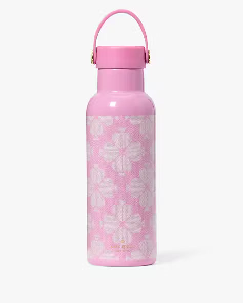 Kate Spade New York Stainless Steel Water Bottle – Pink Clover Print