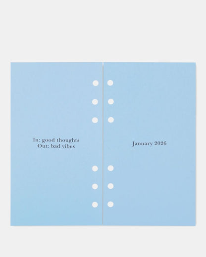 Downtown Stripe 2026 Personal Bookblock Calendar Refill