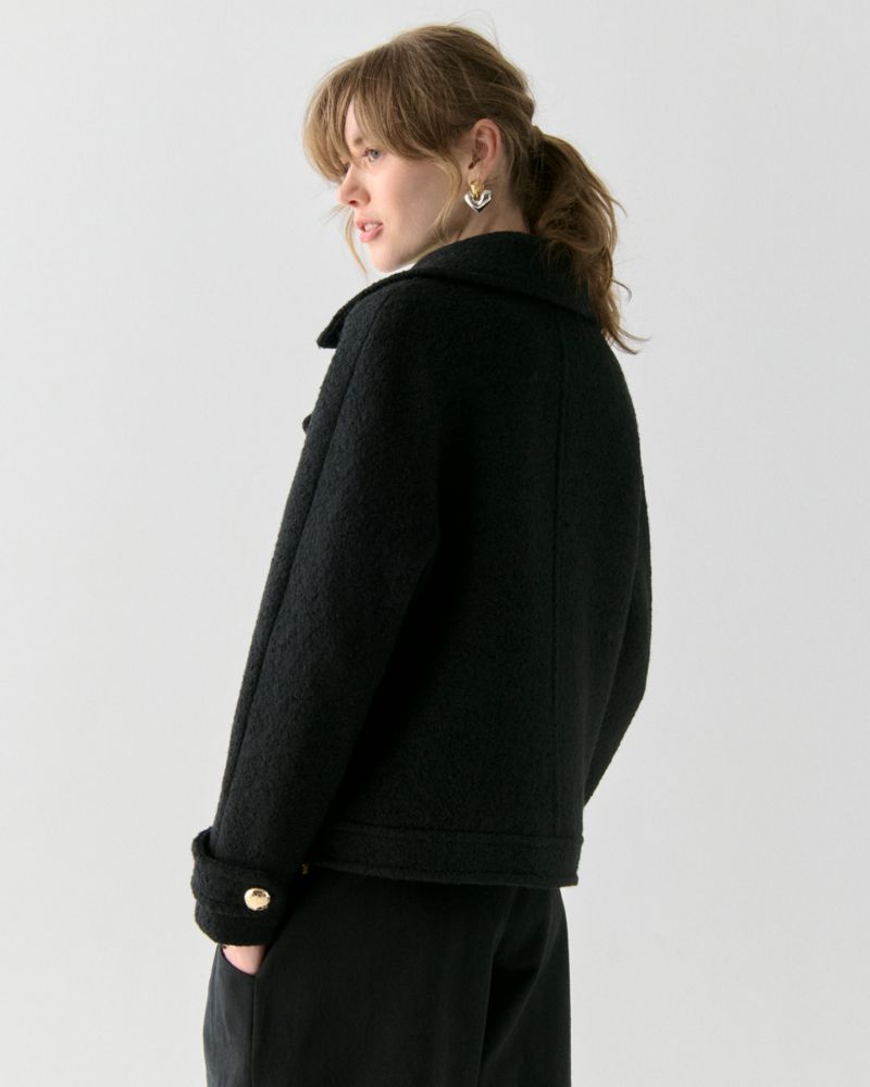 Wool Cropped Peacoat
