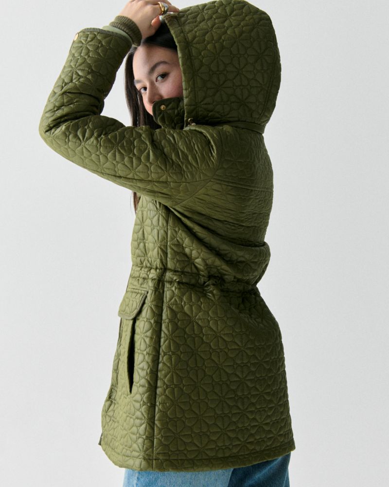 Quilted Spade Flower Coat