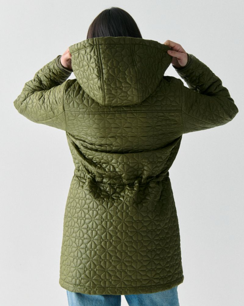 Quilted Spade Flower Coat