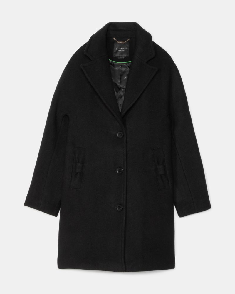 Single Breasted Wool Cocoon Coat