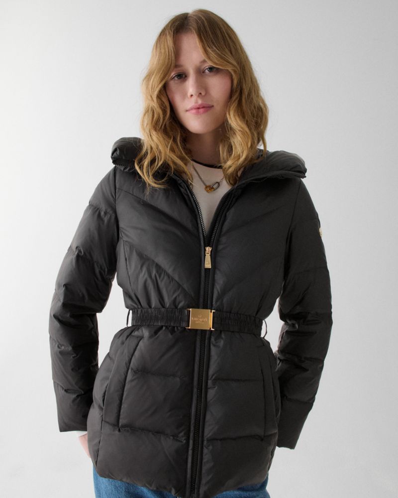 Cire Short Belted Puffer