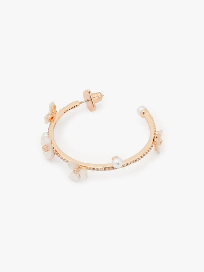 Precious Pansy Scatter Hoops