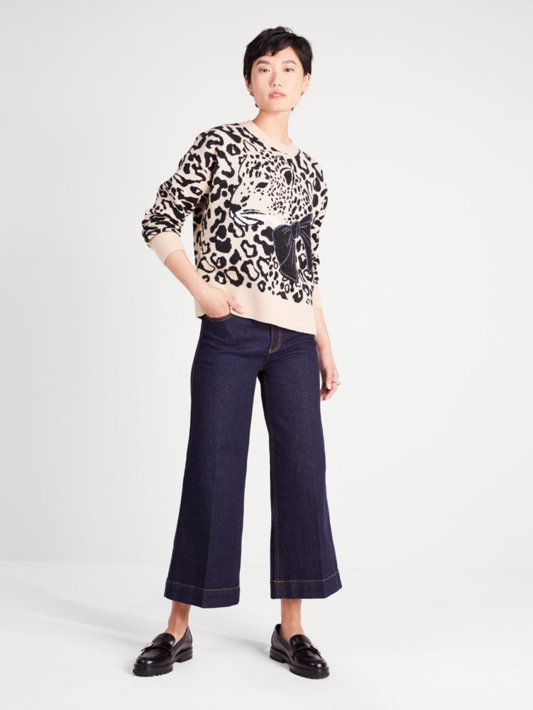 Leopard Bow Sweater