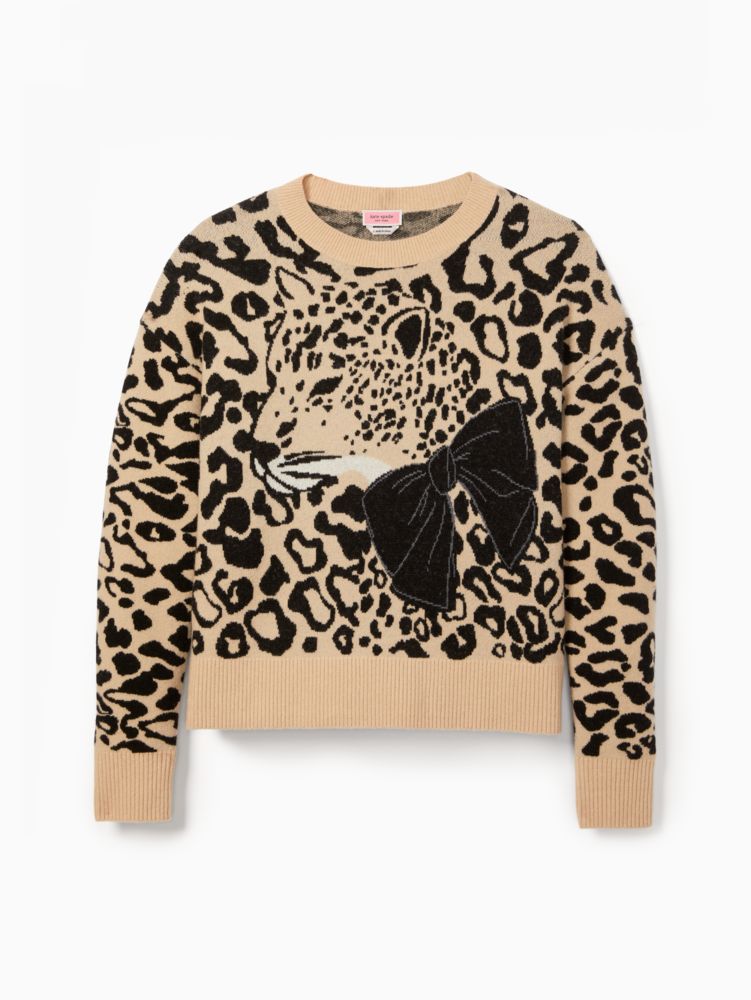 Leopard Bow Sweater
