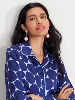 Joy Dot Silk Twill Shirt
