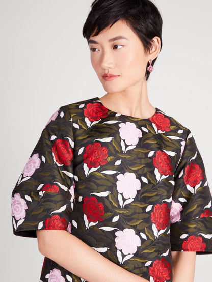 Rose Garden Brocade Dress