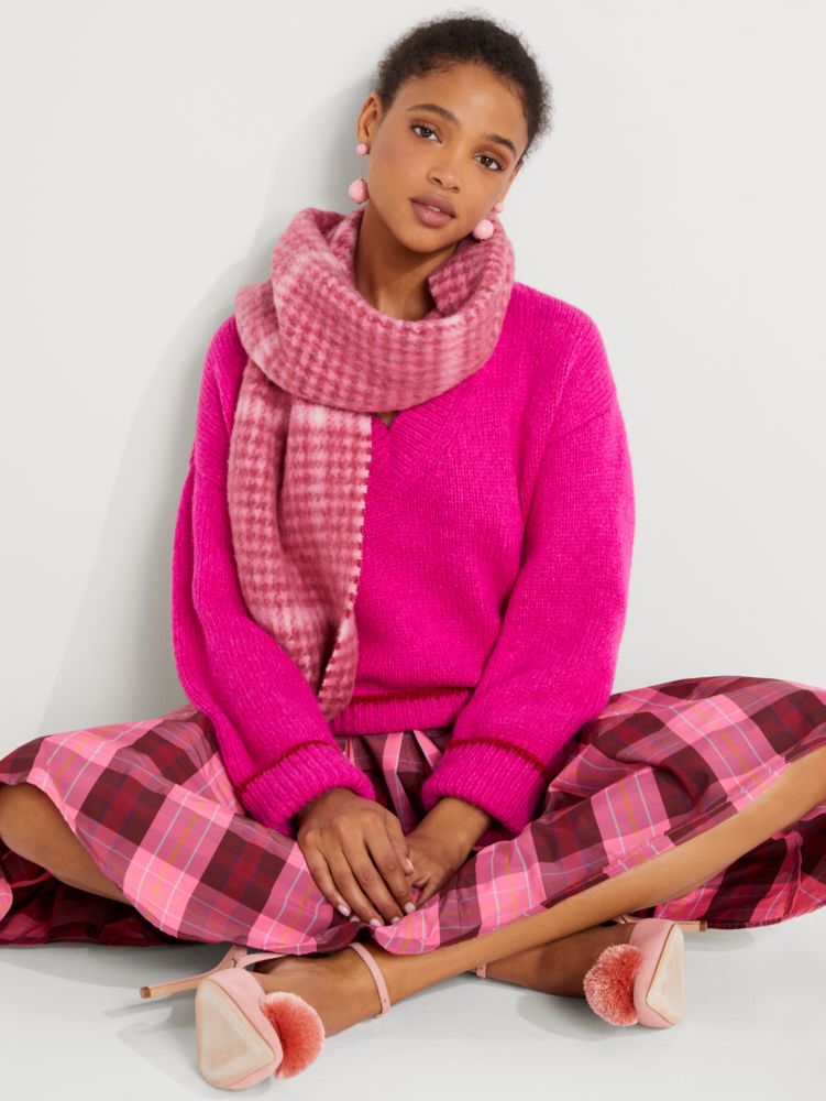 Greenhouse Plaid Taffeta Midi Dress