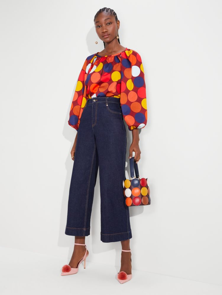 Dot Party Poplin Top