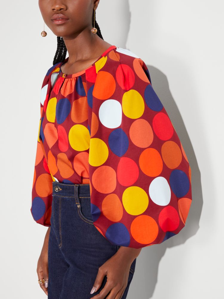 Dot Party Poplin Top