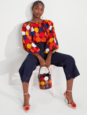 Dot Party Poplin Top