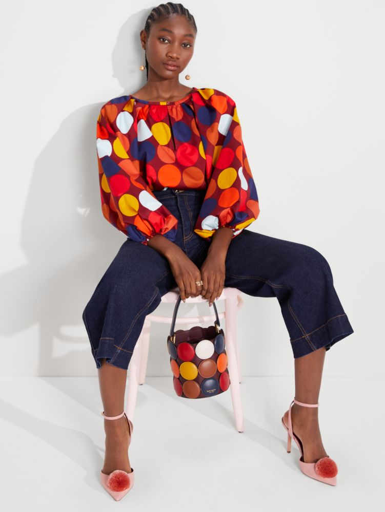 Dot Party Poplin Top