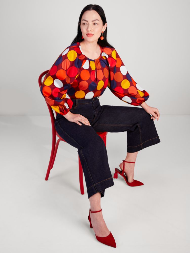 Dot Party Poplin Top