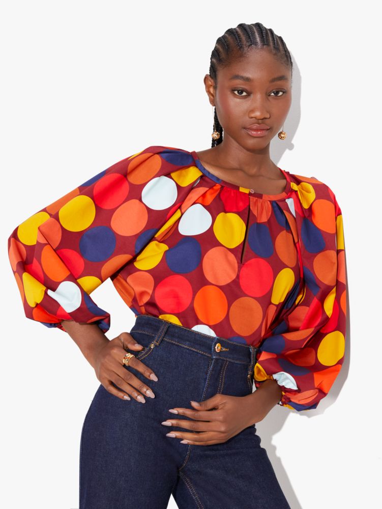 Dot Party Poplin Top