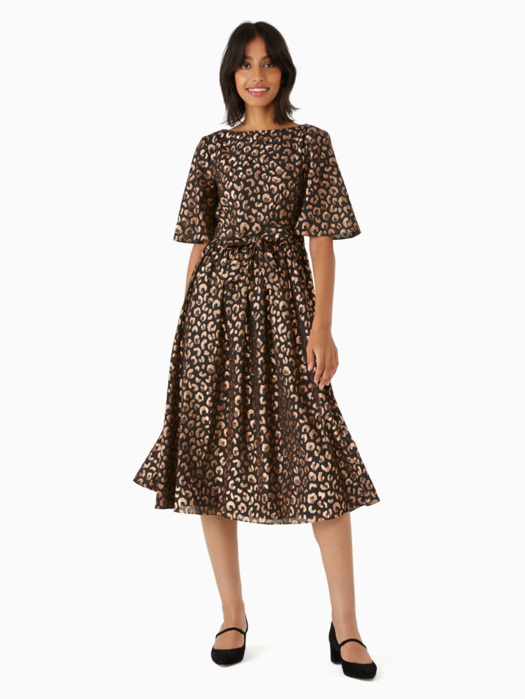 Graphic Leopard Midi Dress