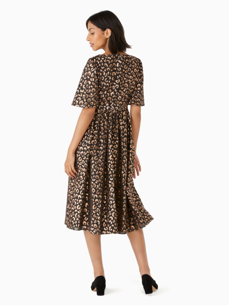 Graphic Leopard Midi Dress
