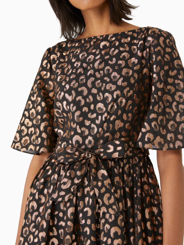 Graphic Leopard Midi Dress