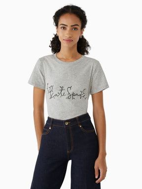 String Lights Logo Holiday Tee
